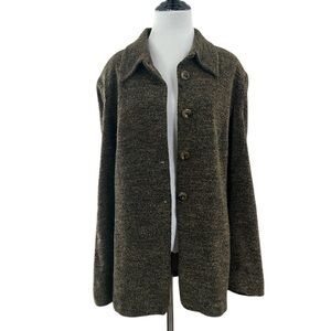 Louben Women's Brown Vintage Blazer‎ Jacket Size 16